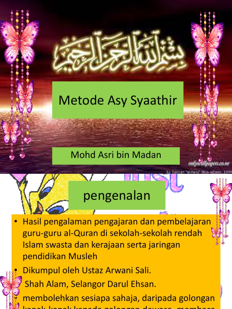 Metode Asy Syaathir | PDF