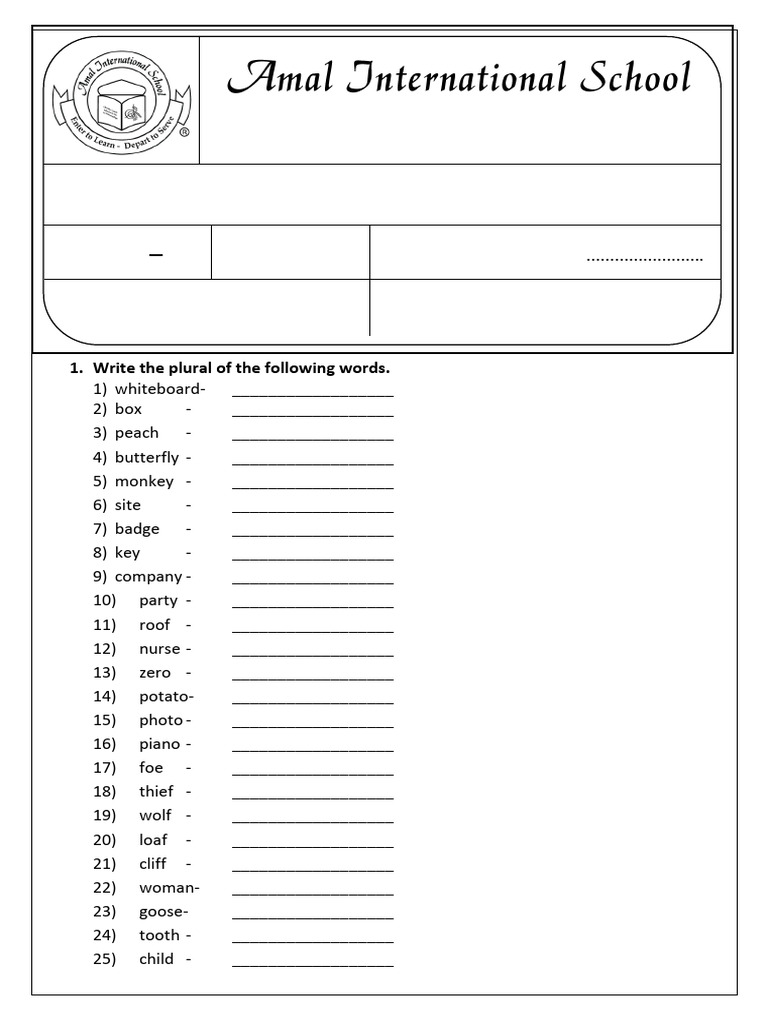 Grade 4 English Language Revision Worksheet | PDF | Verb | Planets