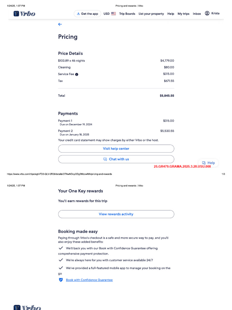 Vrbo Agreement For USU President To Rent Apartment | PDF | Receipt ...