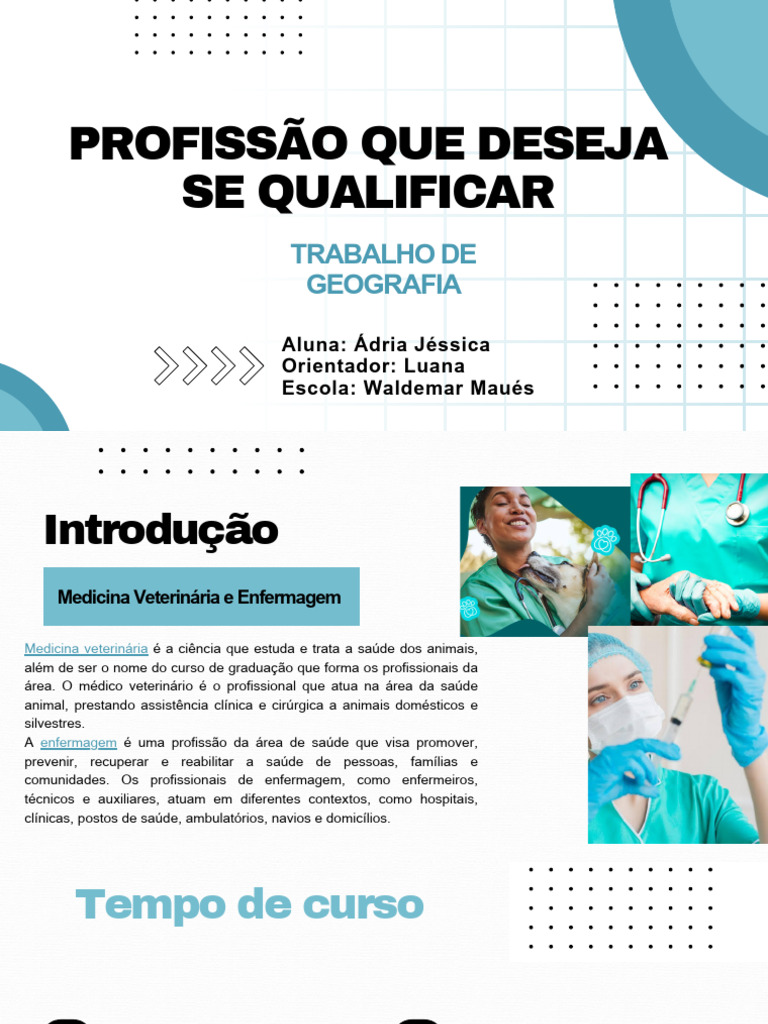 Resumo da Profissão Veterinária | PDF | Medicina Veterinária | Enfermagem