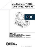BR 700, 700C, 700C-XL Hydro-Retriever 2800: Parts List
