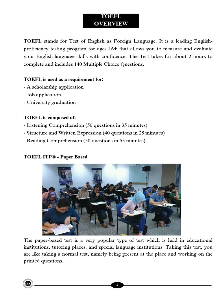 Toefl Bundling Module - 2 | PDF | Test Of English As A Foreign Language ...