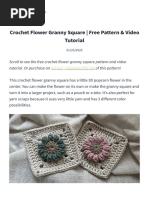 My Rose Valley - Maybelle Square Crochet Pattern PDF | PDF | Crochet ...