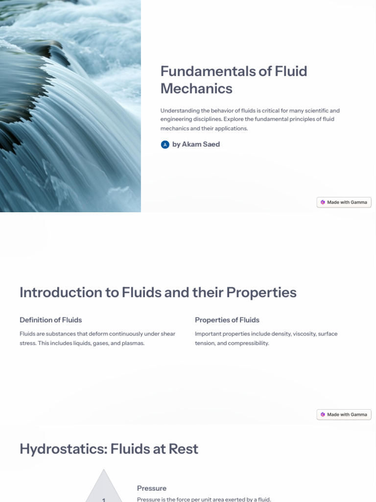 Fluid Mechanics: Principles & Applications | PDF | Fluid Mechanics | Fluid
