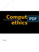 Computer Ethics: Click To Edit Master Subtitle Style