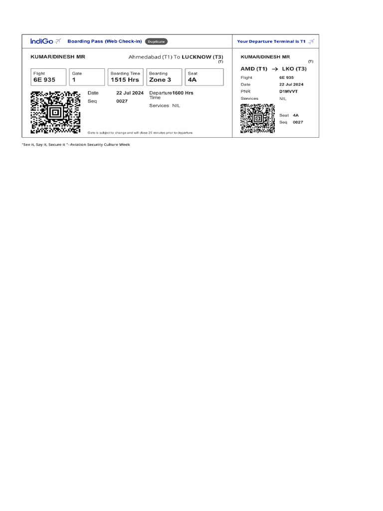Boarding Pass | PDF