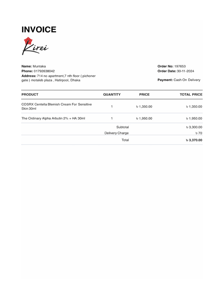 Invoice 197653 | PDF
