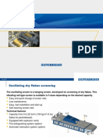 Oscillating screen for particleboard production