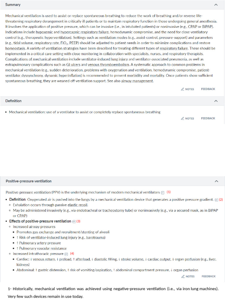 Mechanical Ventilation Overview and Effects | PDF | Breathing | Medical ...