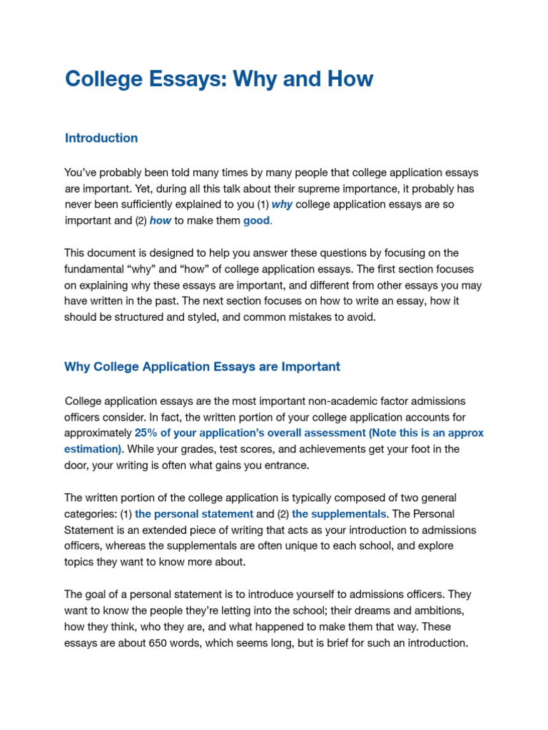 Essays Why and How | PDF | Essays