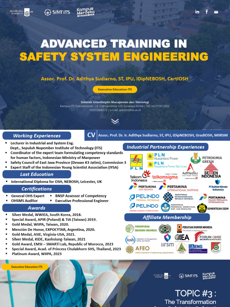 Safety I vs. Safety II Training Overview | PDF | Psychological ...