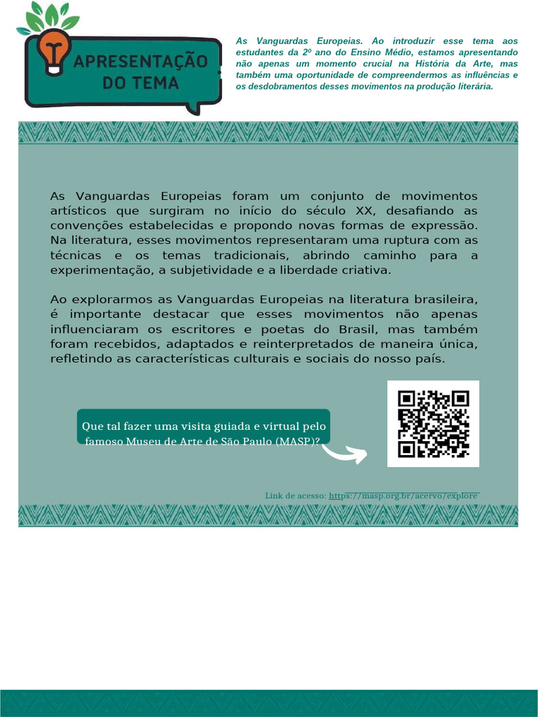 LP 3a Serie 3a Semana | PDF | Modernismo | Arte abstrata