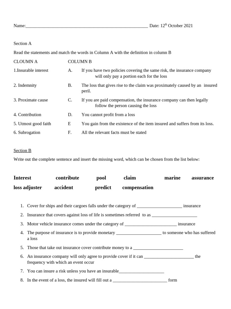 zol5iOydT36eIvVqVTbu - Insurance Worksheet | PDF