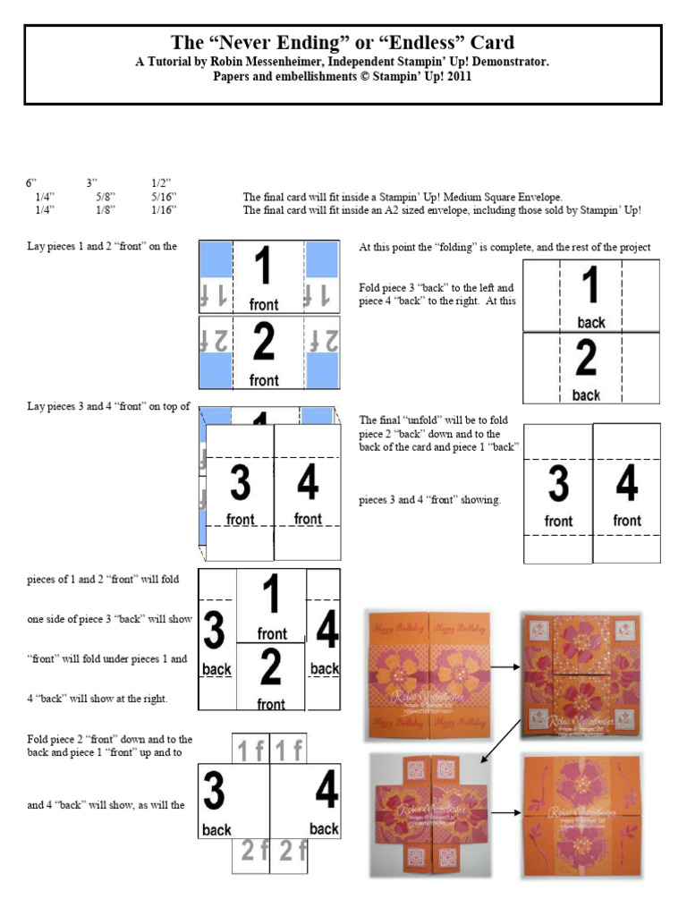 How to Make a Never-Ending Card | PDF | Envelope