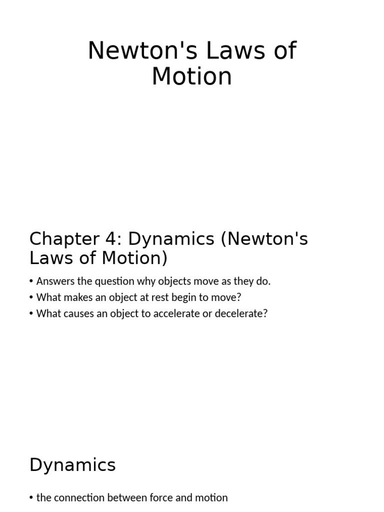 Newton's Laws of Motion Explained | PDF | Force | Acceleration