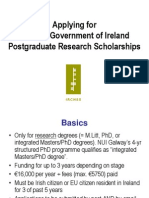 Applying For IRCHSS Government of Ireland Postgraduate Research Scholarships