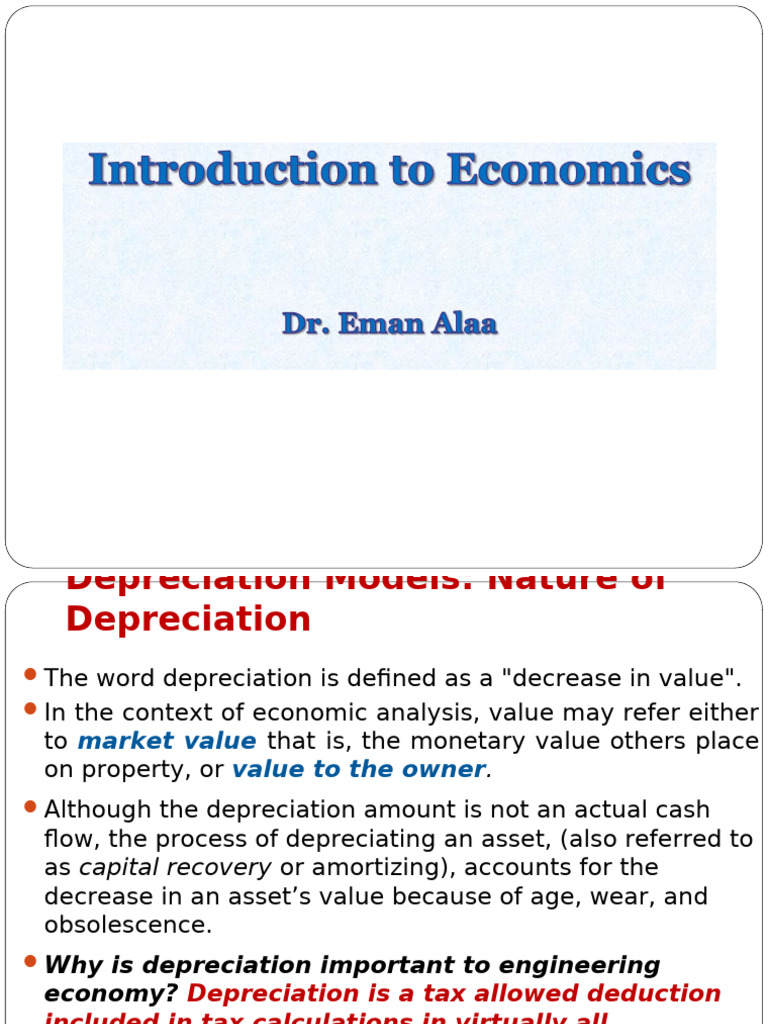 Understanding Depreciation Models | PDF | Depreciation | Book Value