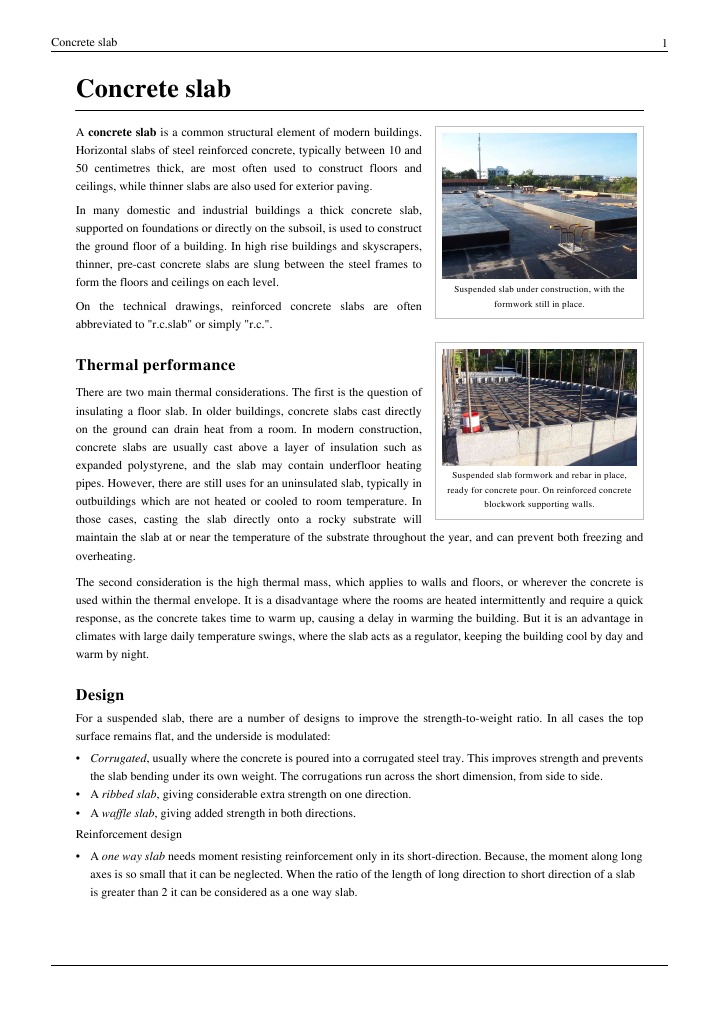Concrete Slap | Concrete | Industries | Free 30-day Trial | Scribd