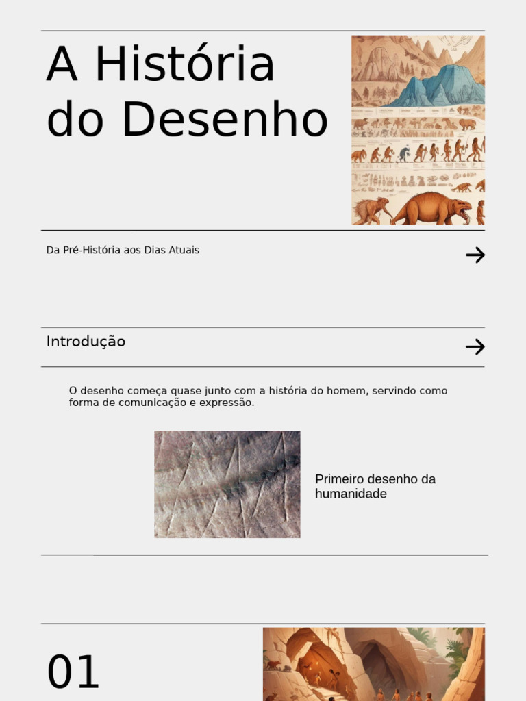 Evolução do Desenho na História | PDF | Desenho | Caneta