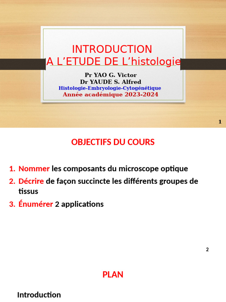 Introduction Histo | PDF | Microscope | Globule rouge