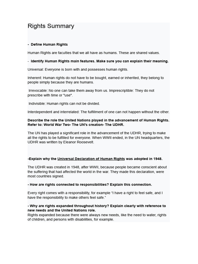 Rights Summary | PDF