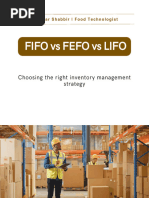 Inventory Management Methods - FIFO, LIFO, FEFO, LOFO, HIFO | PDF