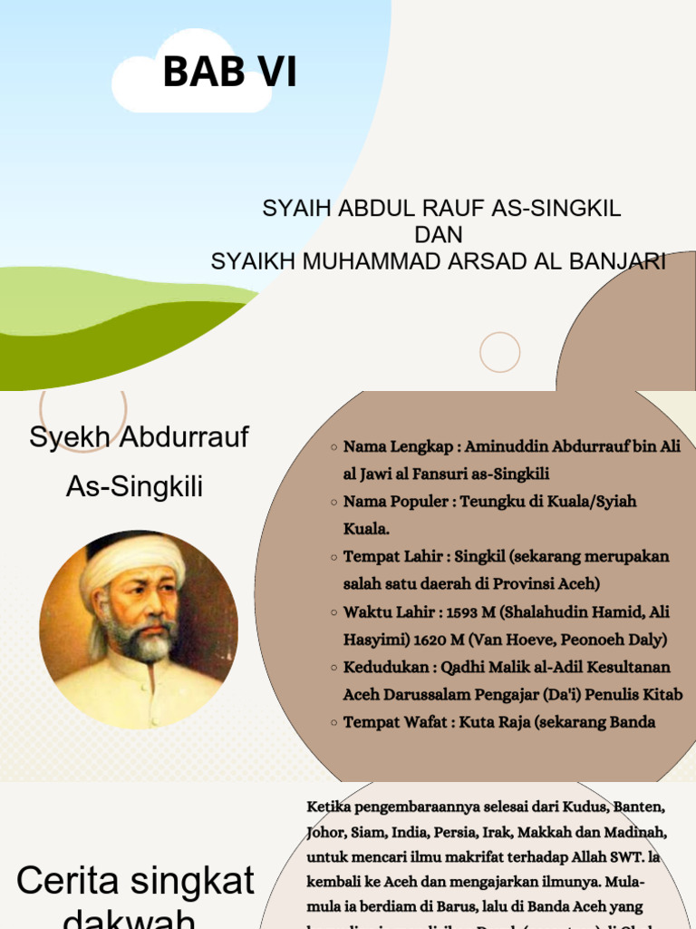 Biografi Syekh Abdur Rauf As-Singkili | PDF