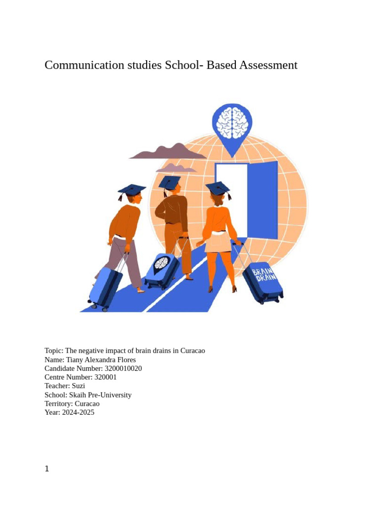 Impact of Brain Drain in Curaçao | PDF | Human Capital Flight