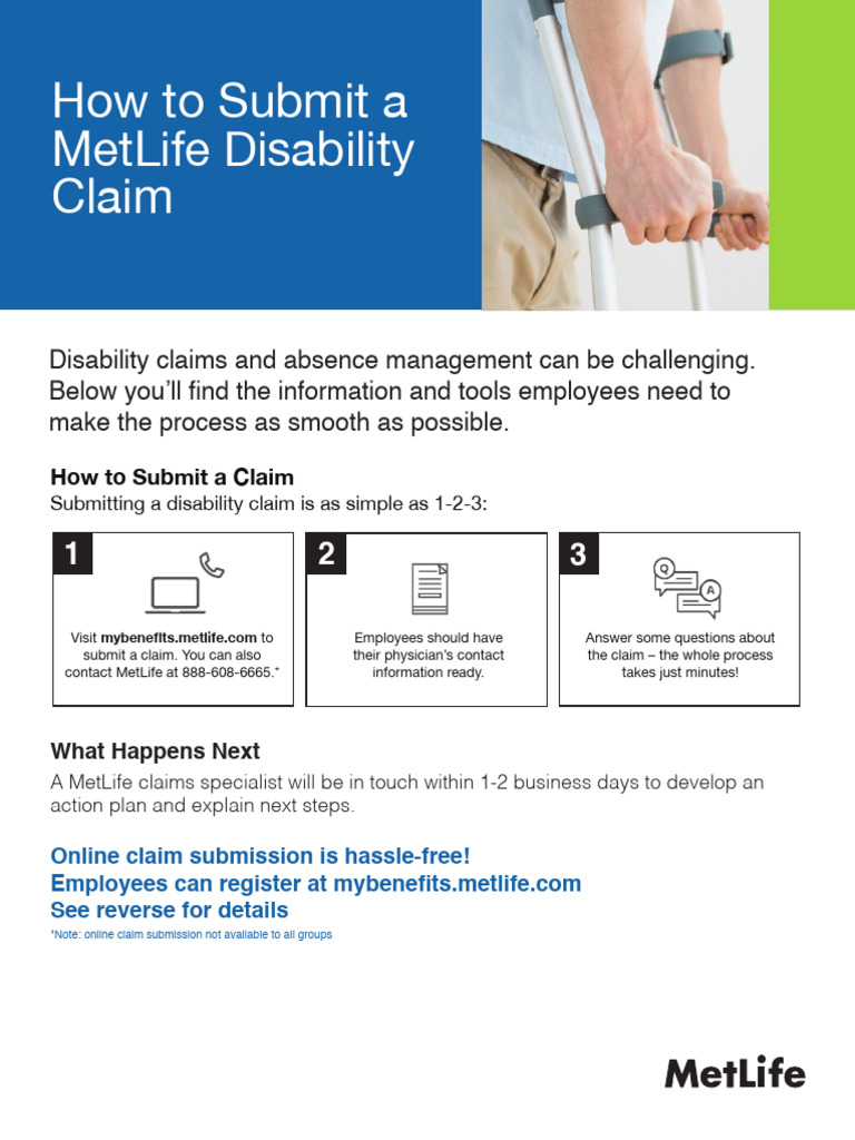 Easy MetLife Disability Claim Submission | PDF | Mobile App | Met Life