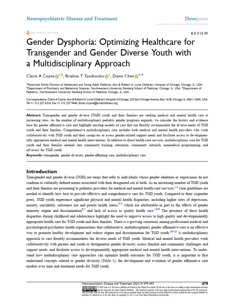 _Gender Dysphoria- Optimizing Healthcare for Transgender and Gender ...