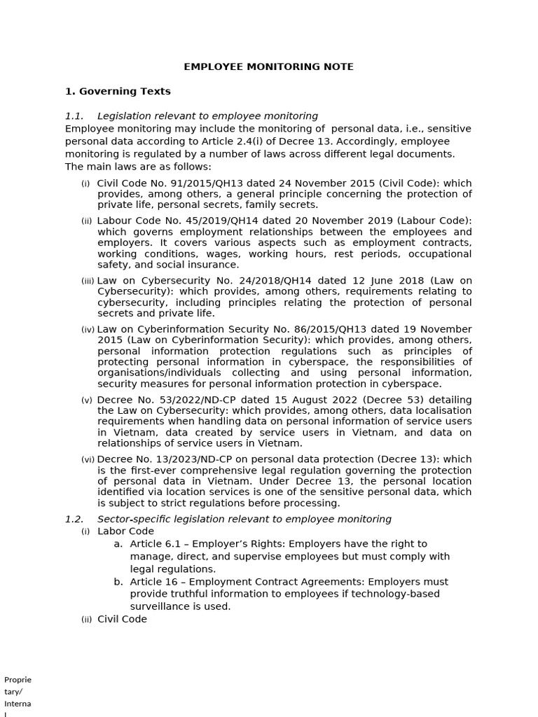 Employee Monitoring Template New | PDF | Computer Security | Security
