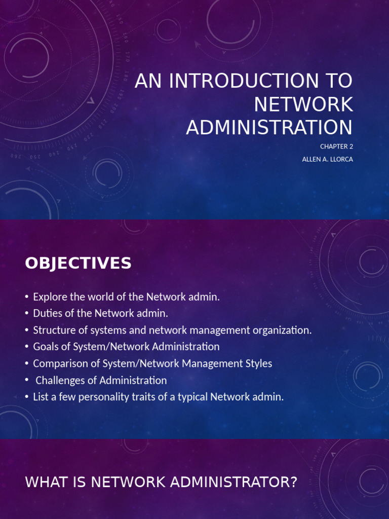 Overview of Network Administration Roles | PDF | Computer Network ...