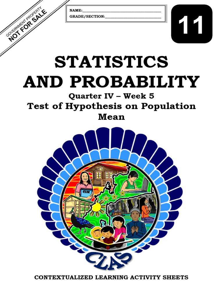 Grade 11 Hypothesis Testing Activity | PDF | Null Hypothesis ...