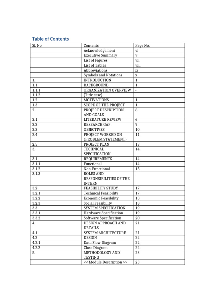 Project Overview and Technical Specifications | PDF | Specification ...