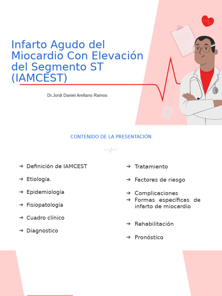Infarto Agudo de Miocardio (IAMCEST) | PDF | Infarto de miocardio ...