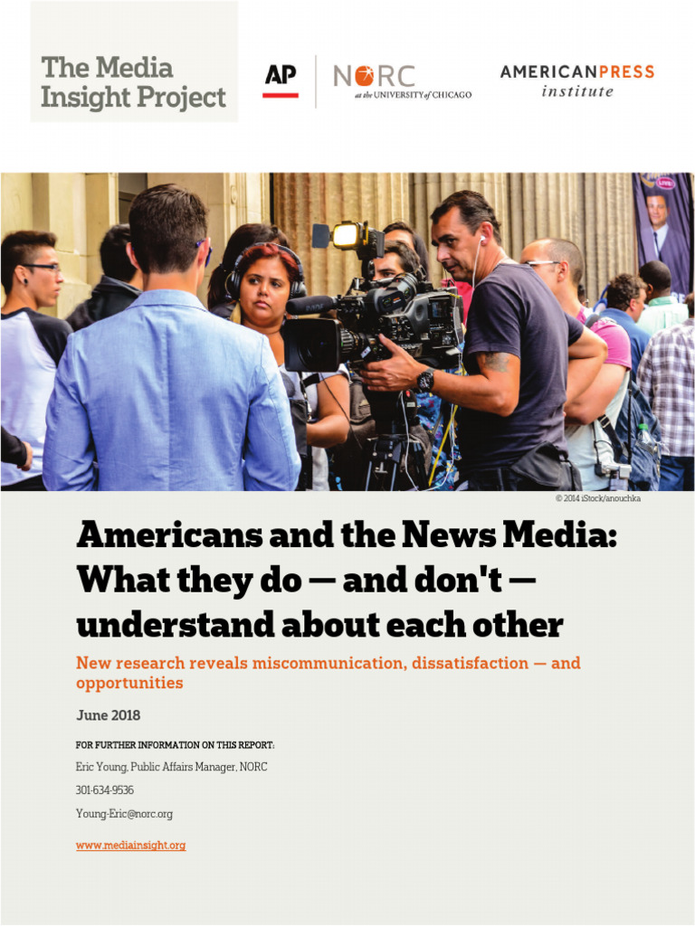 Americans and The News Media 2018 | PDF | News | Journalism