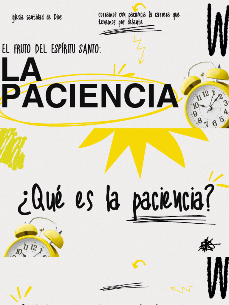 La Paciencia en el Fruto del Espíritu | PDF | Creencia religiosa y ...