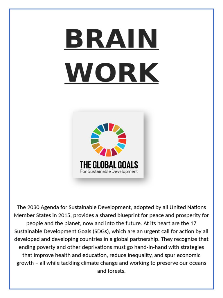 17 Sustainable Development Goals Overview | PDF | Sustainability ...