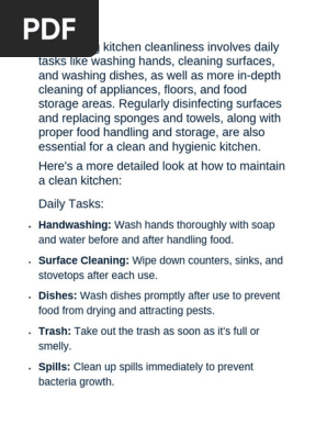 Why is It Important to Clean And Sanitize Kitchen Premises: Top Benefits