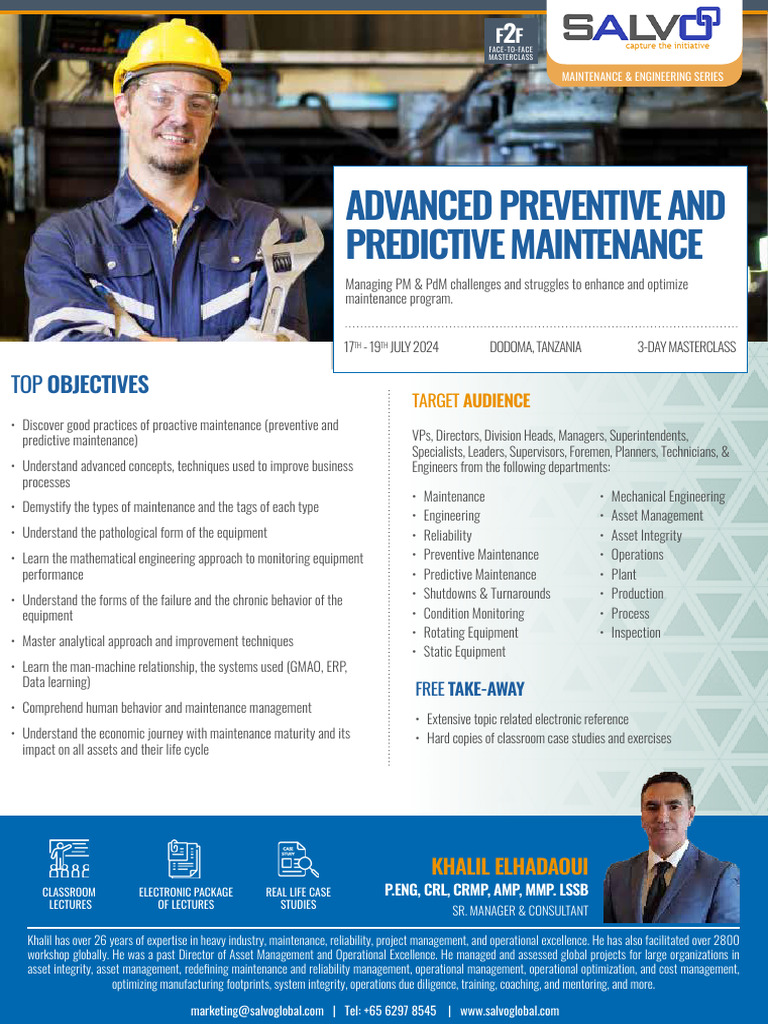 Advanced Predictive Maintenance Masterclass | PDF | Credit Card | Payments