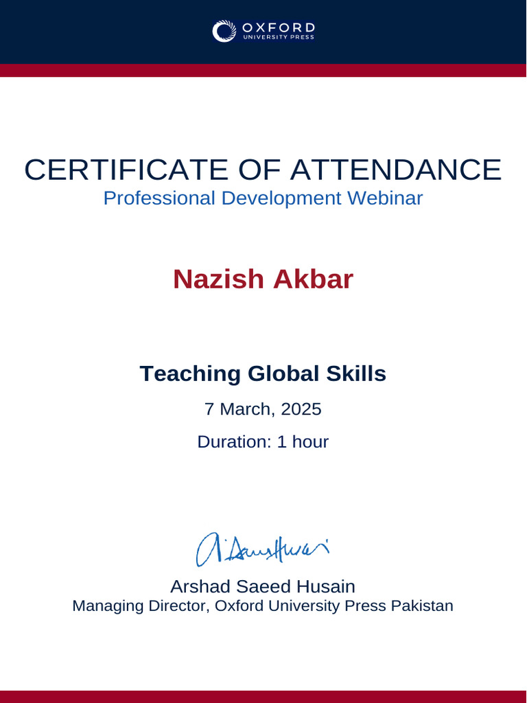 Teaching Global Skills Certificate | PDF
