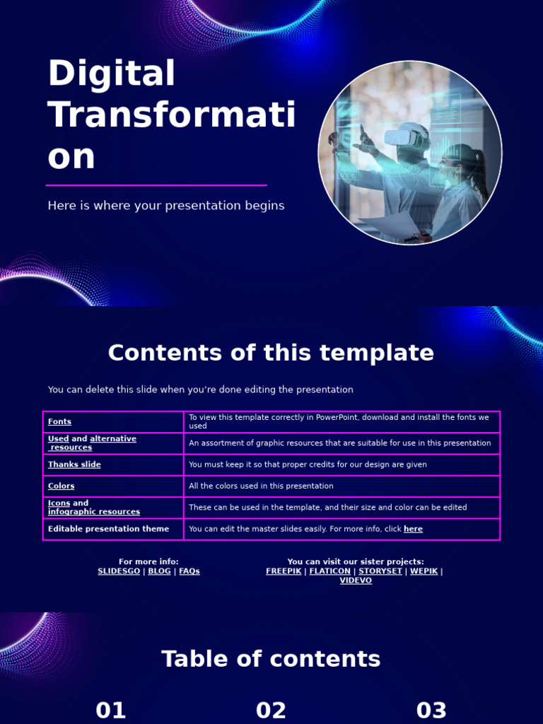Digital Transformation Presentation Template | PDF | Planets | Planets ...