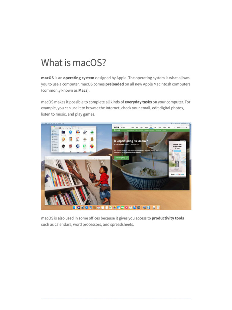 macOS Basics - All About macOS Edited Last | PDF | Finder (Software ...