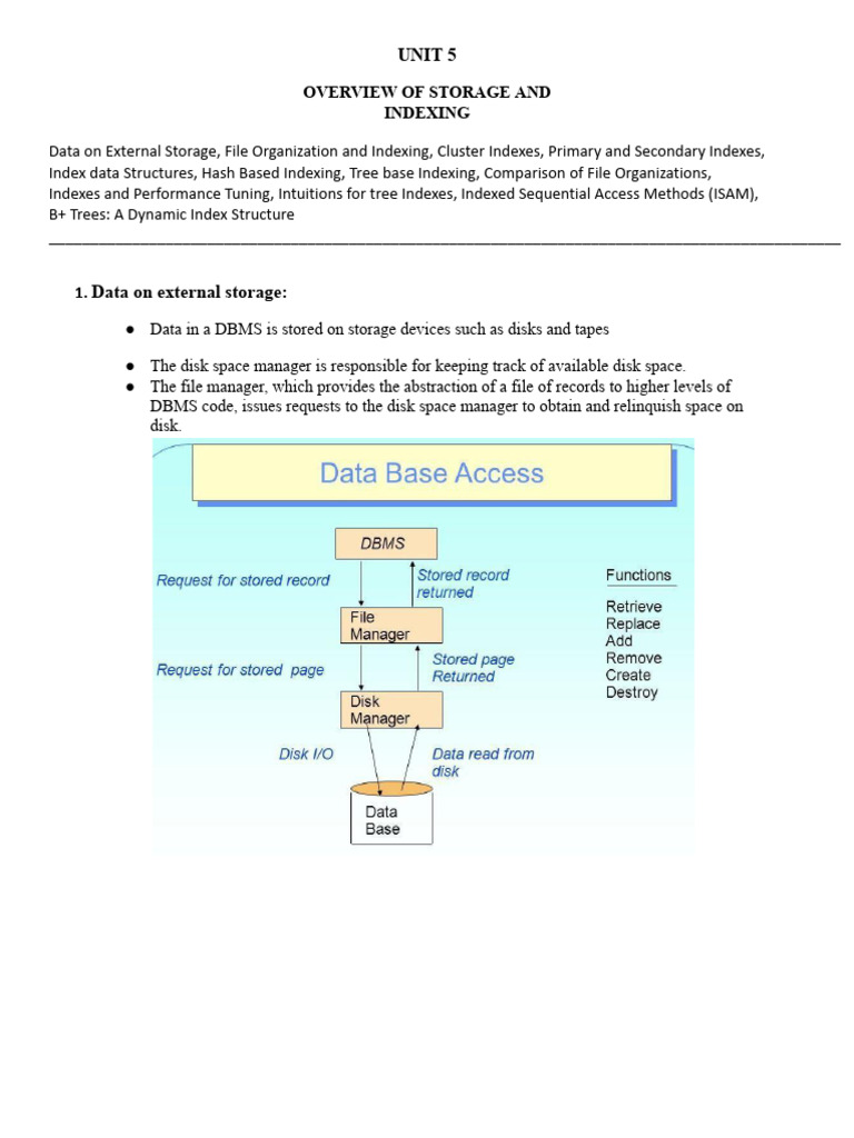 File Organization and Storage in DBMS | PDF | Database Index | Computer ...