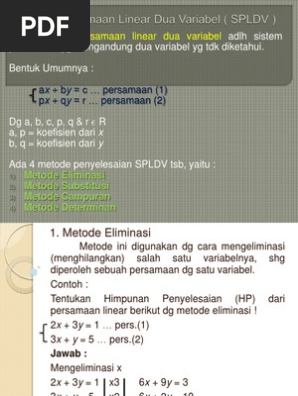 Kumpulan Contoh Soal: Contoh Soal Cerita Spldv Metode ...