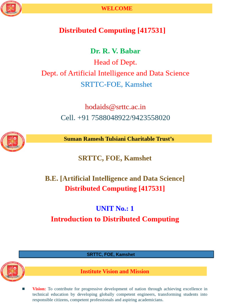 Introduction to Distributed Computing | PDF | Artificial Intelligence ...