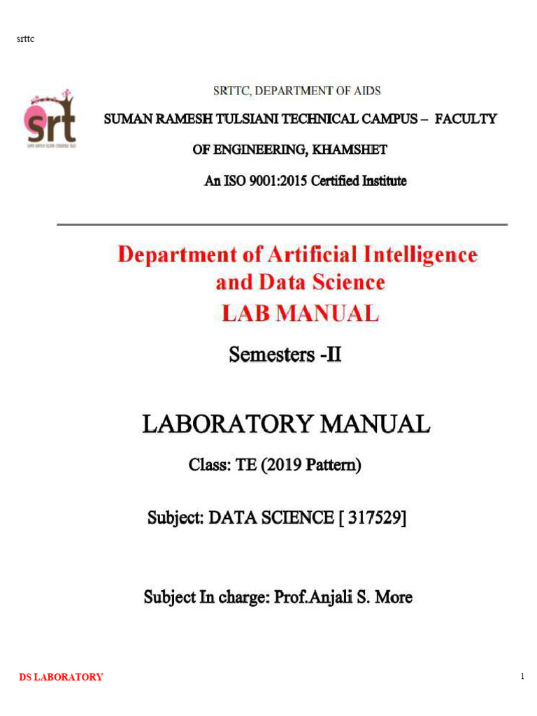 Data Science Practical Certificate 2023-24 | PDF | Quartile | Data