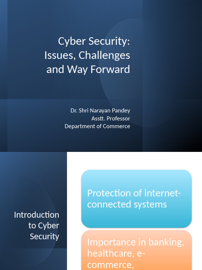 Cyber Security: Challenges and Solutions | PDF | Security | Computer ...