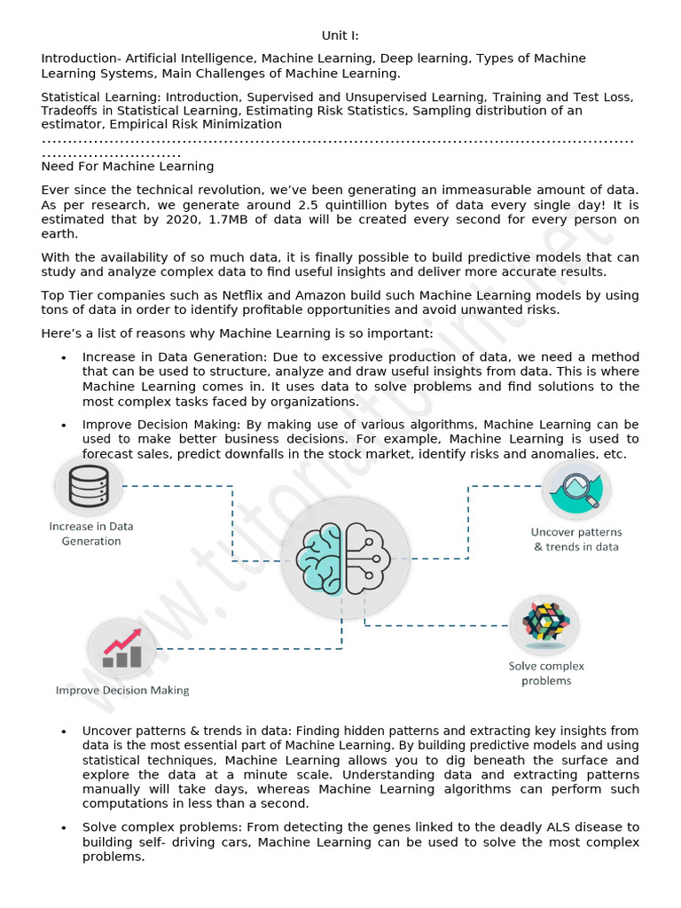 Introduction to Machine Learning Basics | PDF | Machine Learning ...