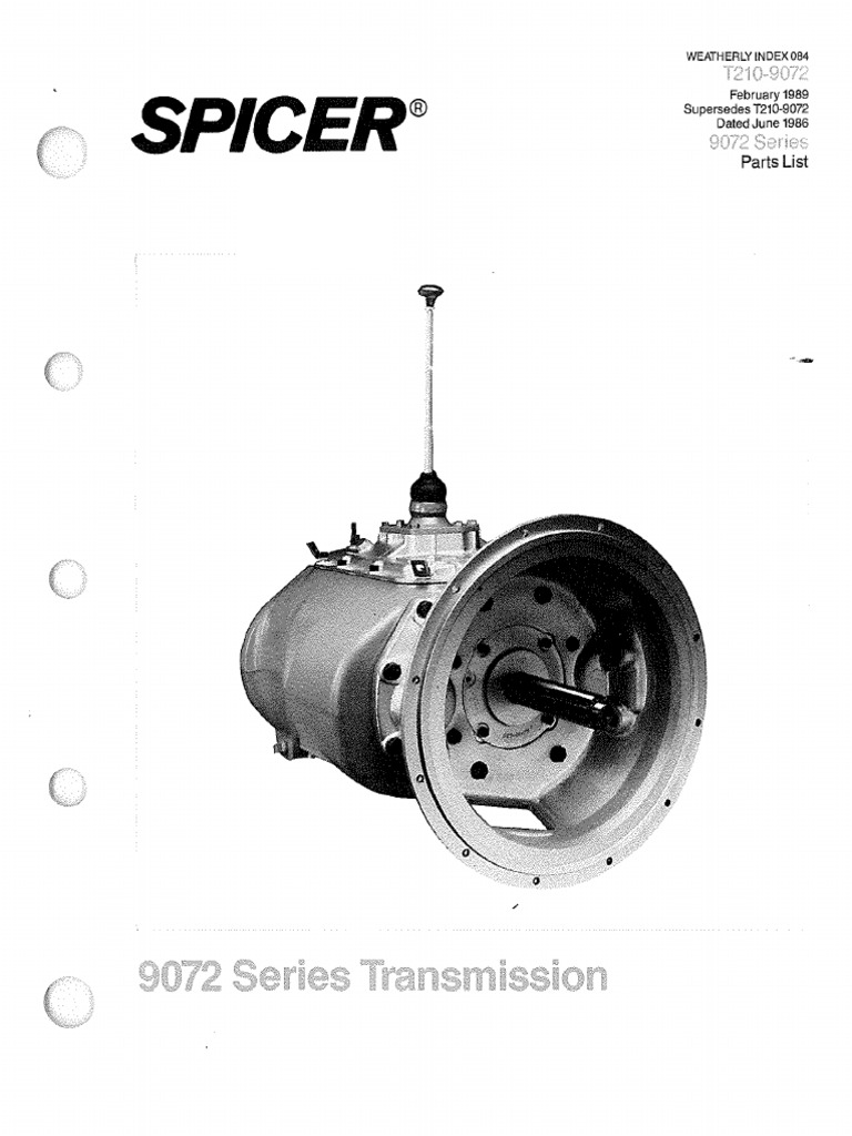 Spicer®: Parts List | PDF | Manufactured Goods